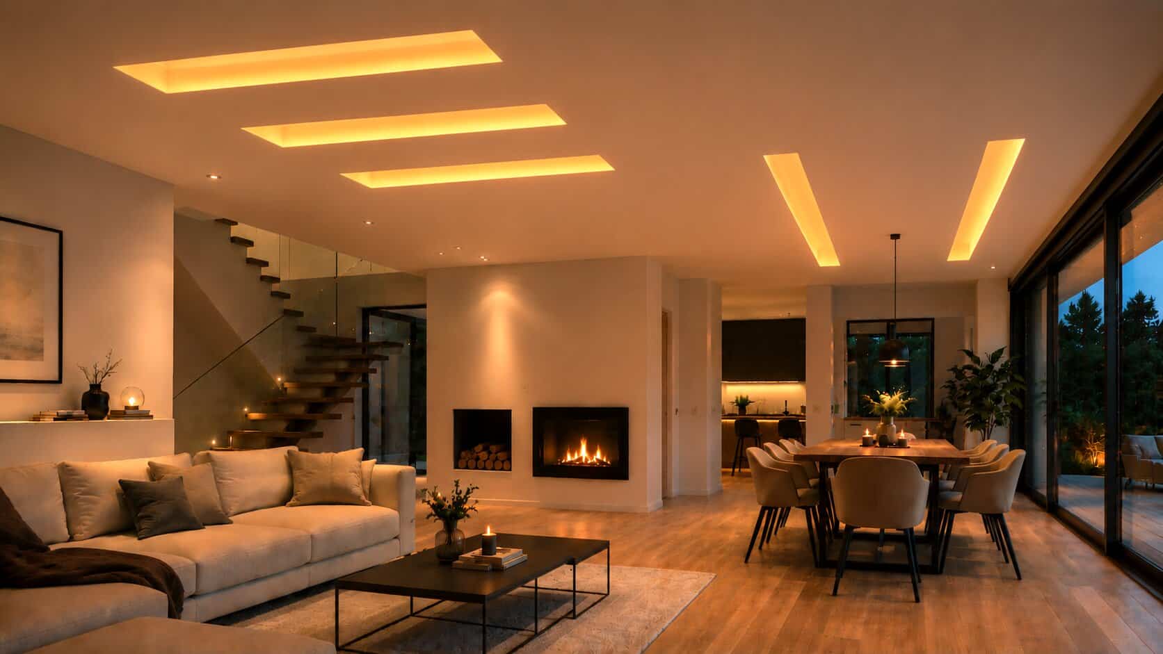 Carbon infrared heating on the ceiling carbon infrared heating