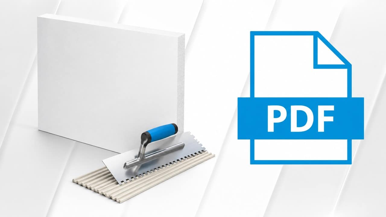 Superwall – processing instructions Superwall insulation panel with notched trowel – processing instructions as PDF